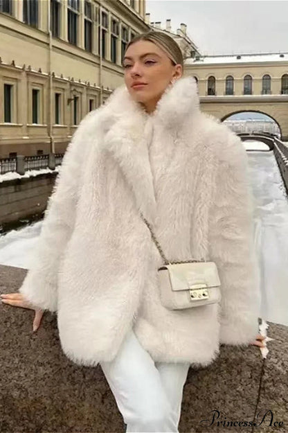 Eco Faux Fur Cropped Coat
