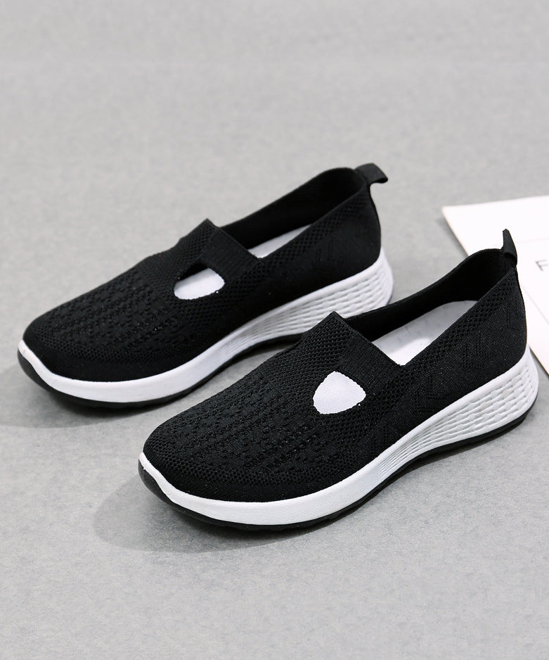 Platform Flat Shoes for Pink Breathable Mesh