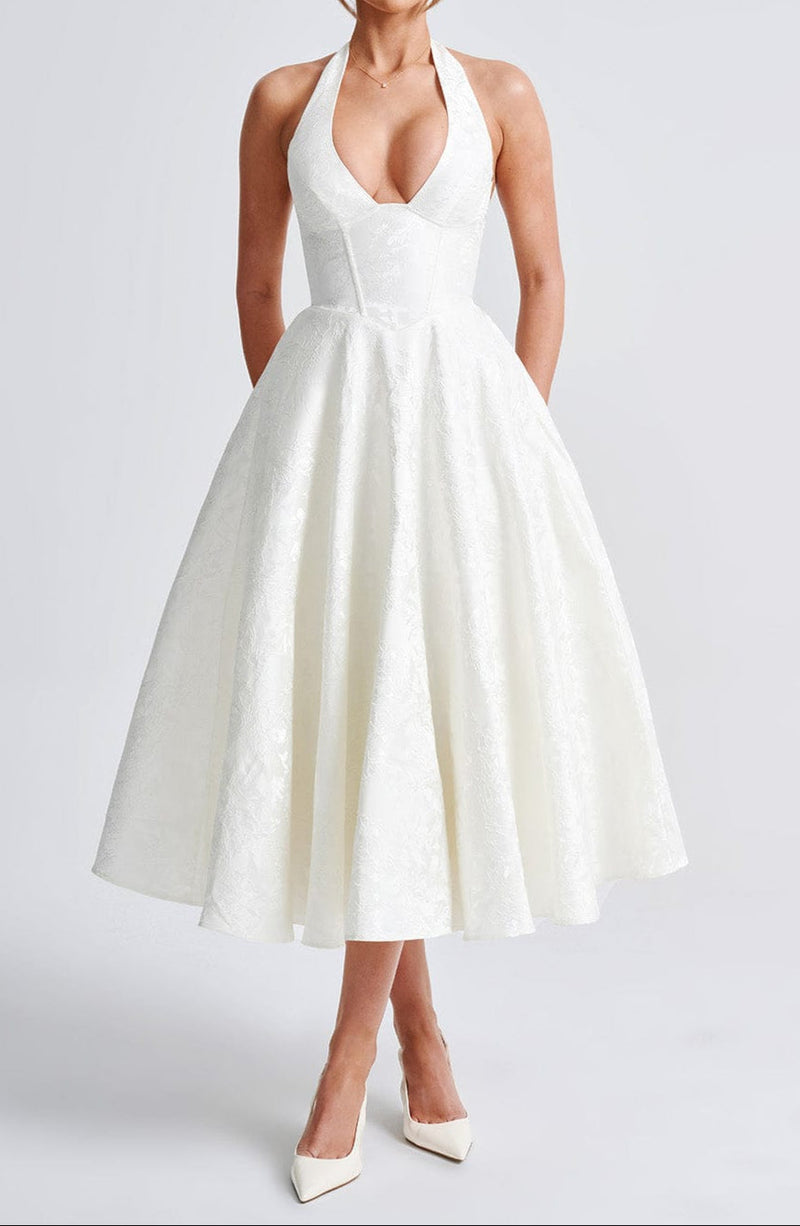 Patrizia Midi Dress - Ivory
