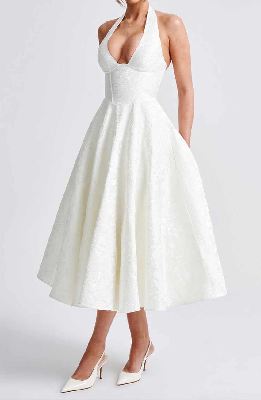 Patrizia Midi Dress - Ivory