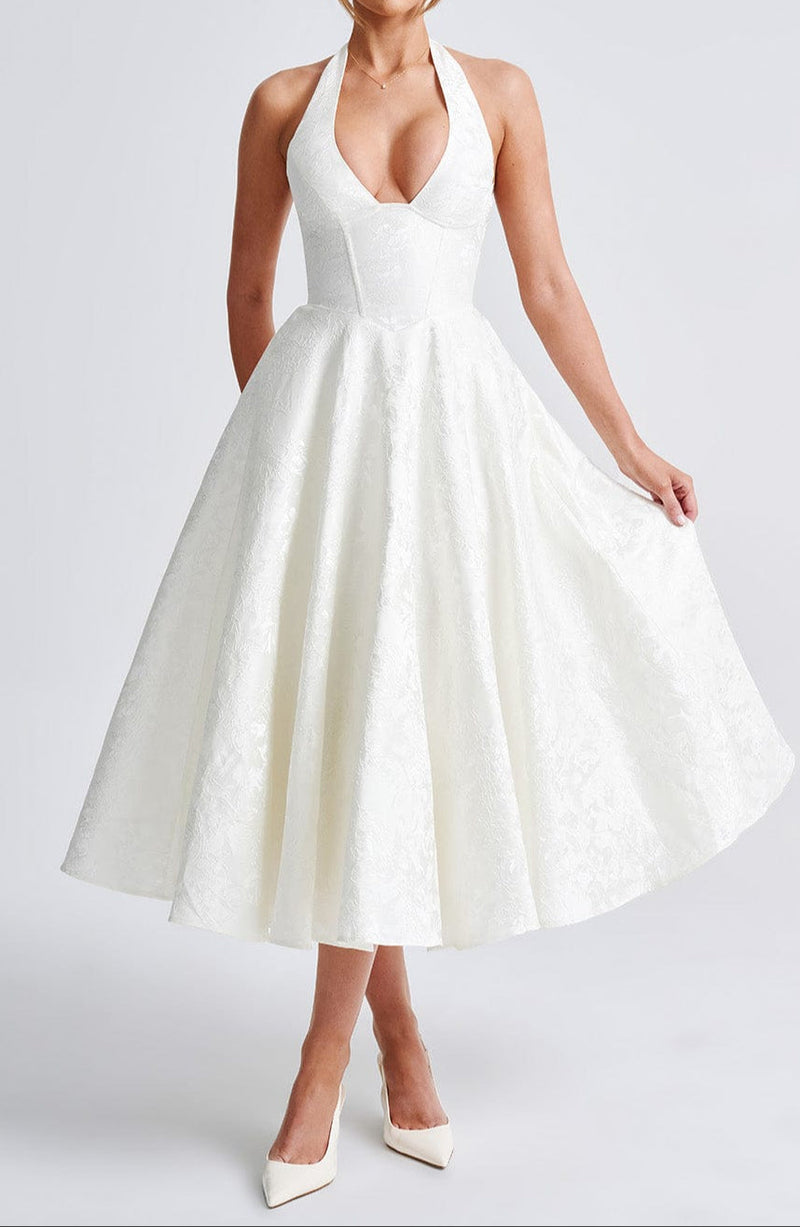Patrizia Midi Dress - Ivory