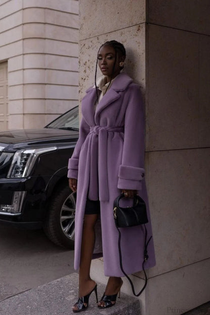 Thickened Plush Faux Fur Overcoat