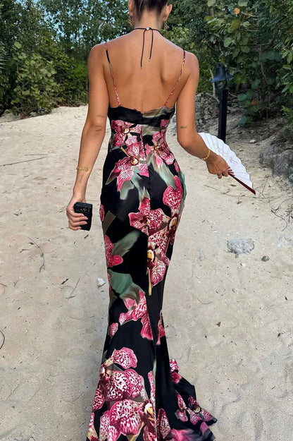 Summer V-neck Maxi Dress