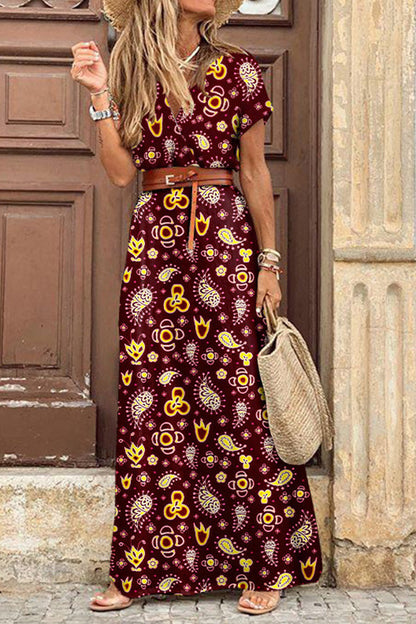 Style Sleeveless Print Maxi Dress