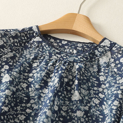 Liora — Linen Blouse With Billowy Sleeves