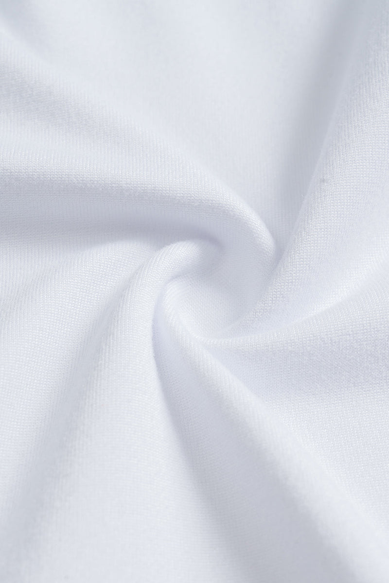 Sloid Pleated One Shoulder T-shirt