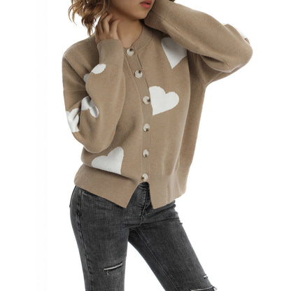 Heart Sweater Cardigan