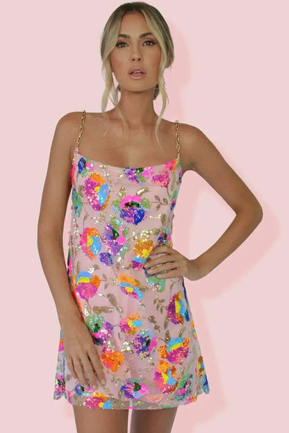 Rylee | Sequin Backless Mini Dress