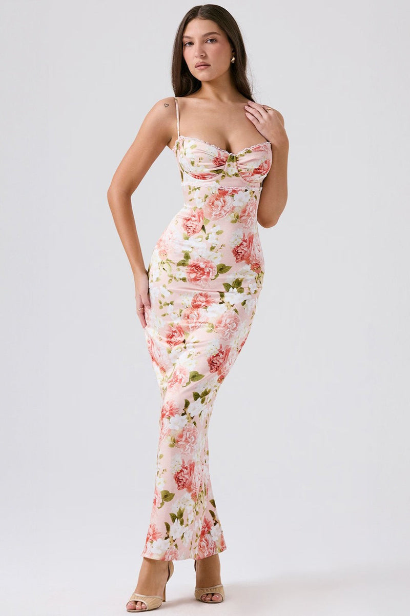 Fitted Split Maxi Dress