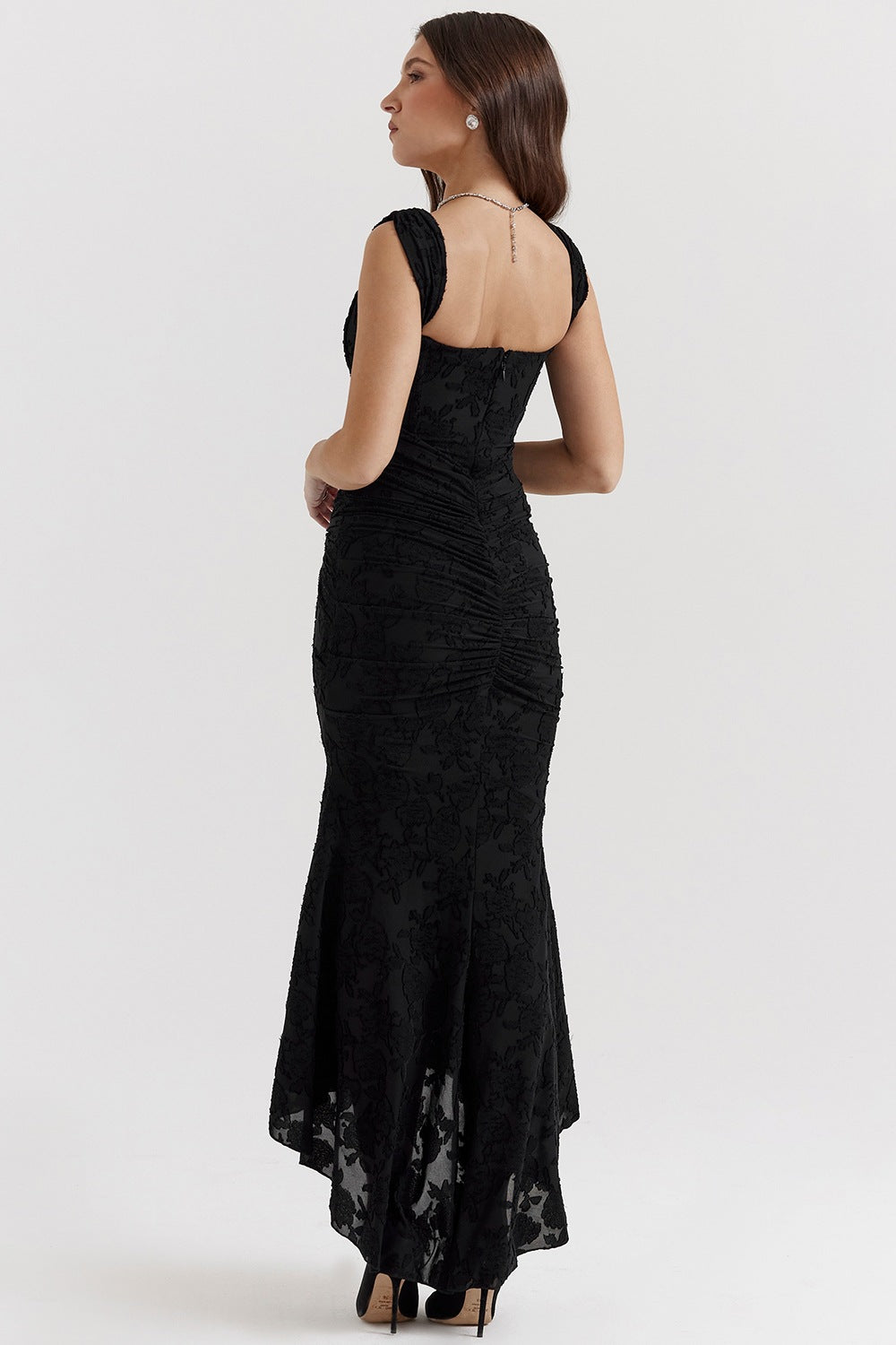 Rose Black Maxi Dress