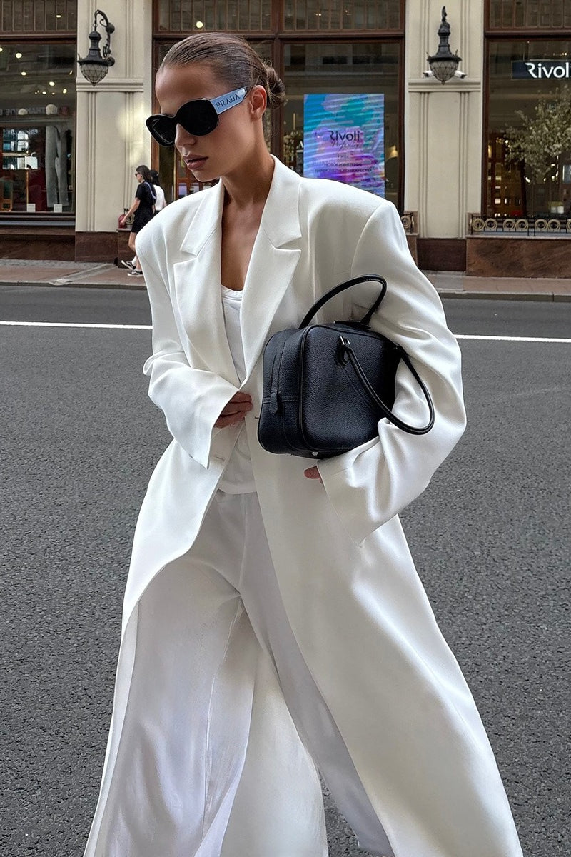 Longline Belted Trench Overcoat