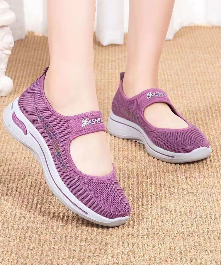 Comfy Flat Feet Shoes Mulberry Breathable Mesh