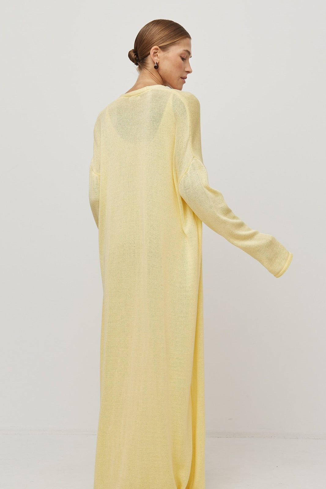 V Neck Cotton Knit Bodycon Two Piece Set