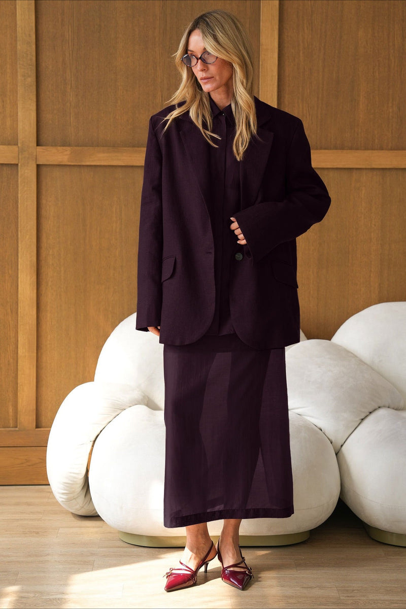Collared Tencel Shirt Dress Two Piece Set