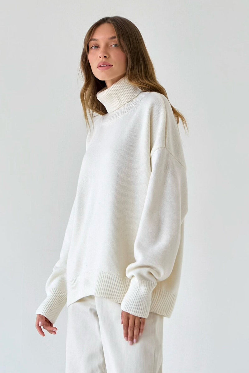 Basic Knit Turtleneck Sweater
