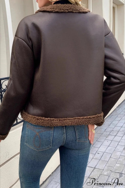 Fleece Collar Warm Coat