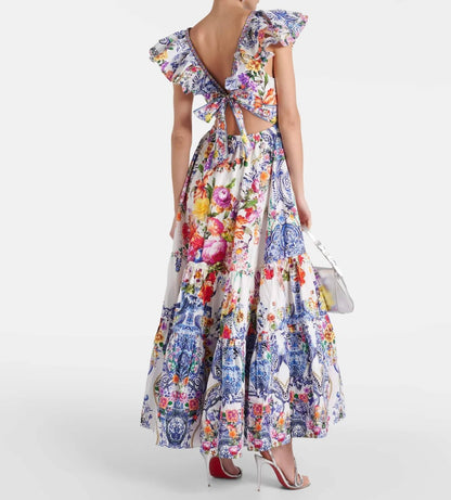 Beaded Swing Maxi Dress