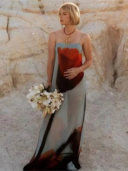 Sheer Mesh Long Dress | Spaghetti Strap Maxi | Bodycon Tulle Cami