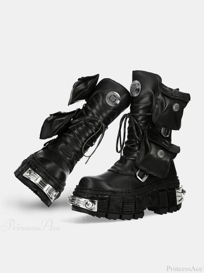 Fresh Punk Platform Gothic Lace Up Boot