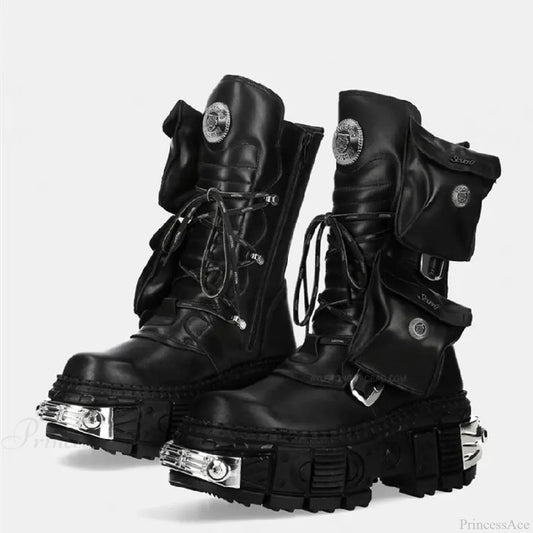 Fresh Punk Platform Gothic Lace Up Boot