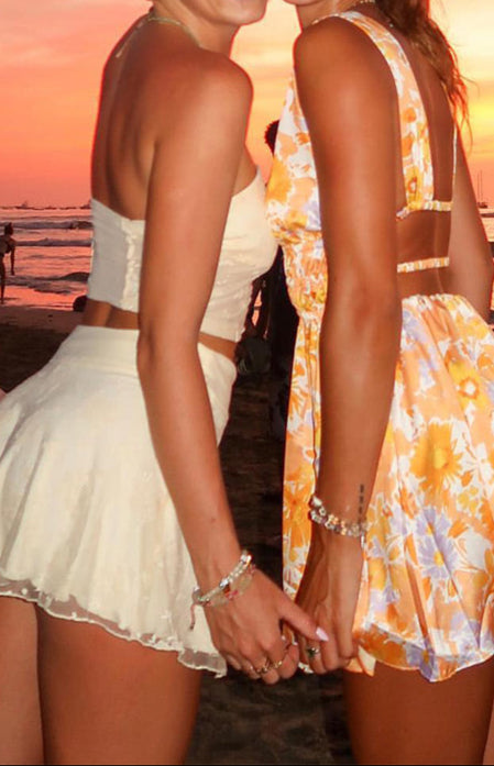 Giovanna Orange Mini Dress