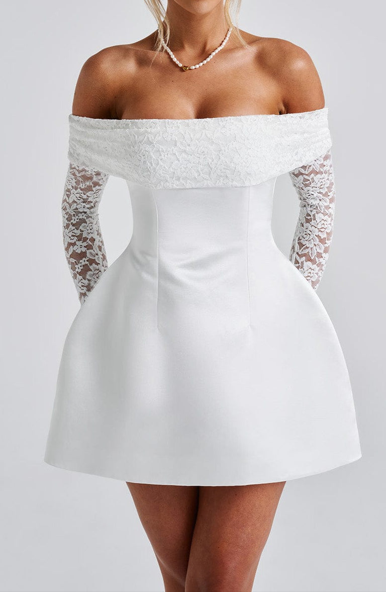 Catalina Mini Dress-ivory