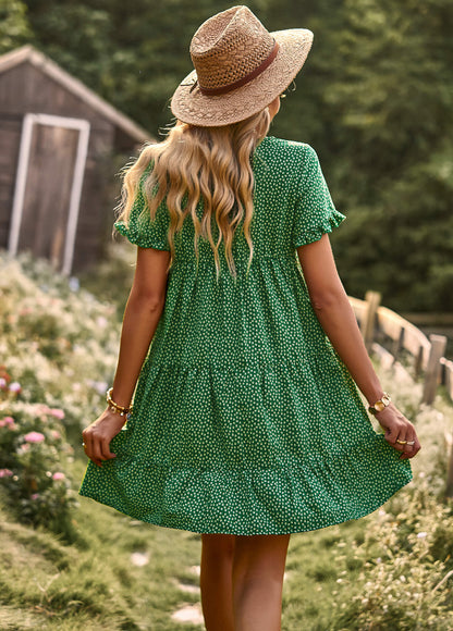 Sunshine Spot Mini Dress - Green