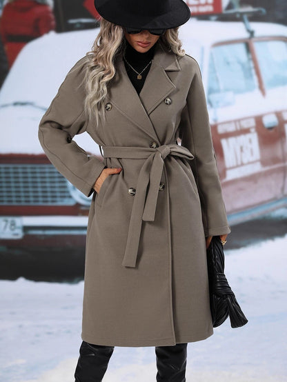 Stroll Along Pocketed Coat