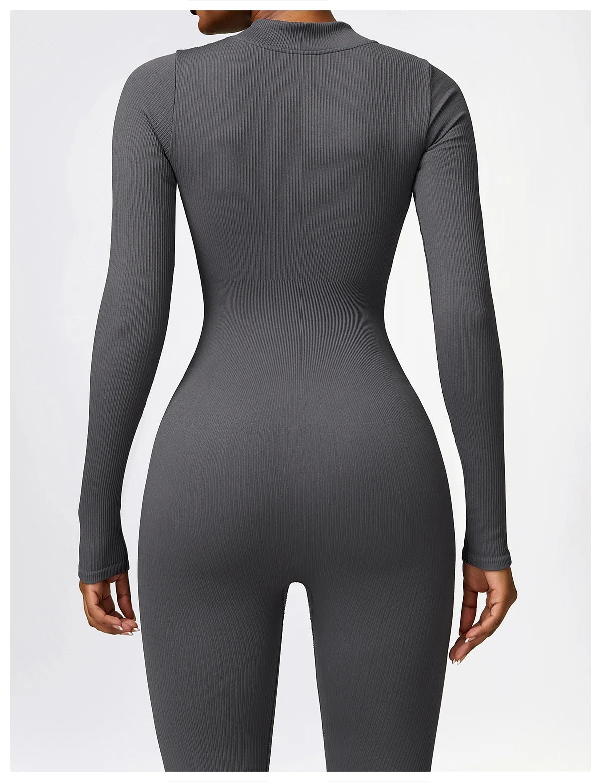 Serena - Zip Up Jumpsuit Long Sleeve