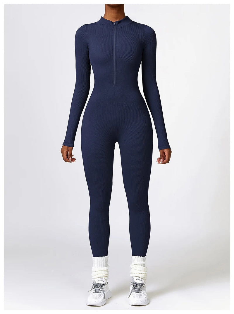 Serena - Zip Up Jumpsuit Long Sleeve