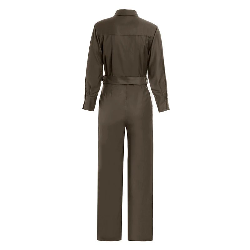 High Street Jumpsuit - Color Fitness Ankle-length Loose Fit Jumpsuit