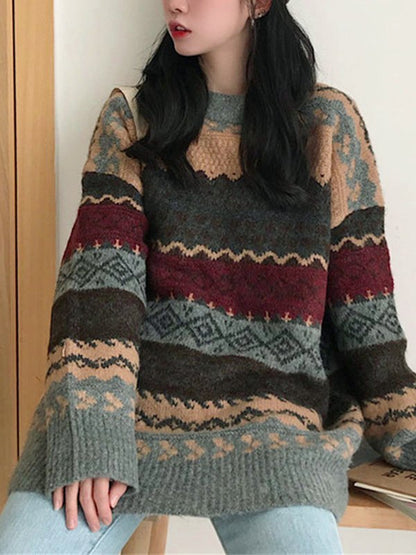 Oversize Jacquard Sweater