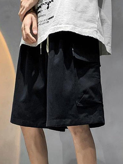 Black Baggy Cargo Shorts