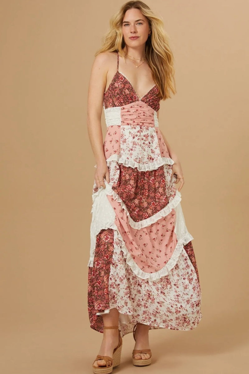 Patchwork Maxi Dress