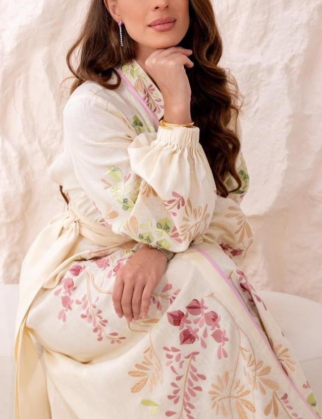 Cressida Lace Up Long Sleeve Maxi Dress