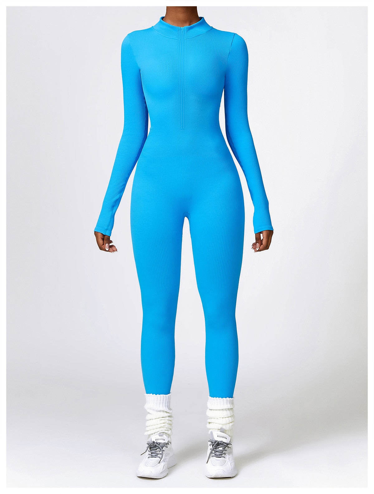 Serena - Zip Up Jumpsuit Long Sleeve