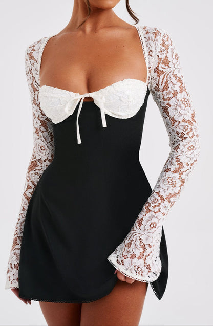 Zoe Mini Dress-white