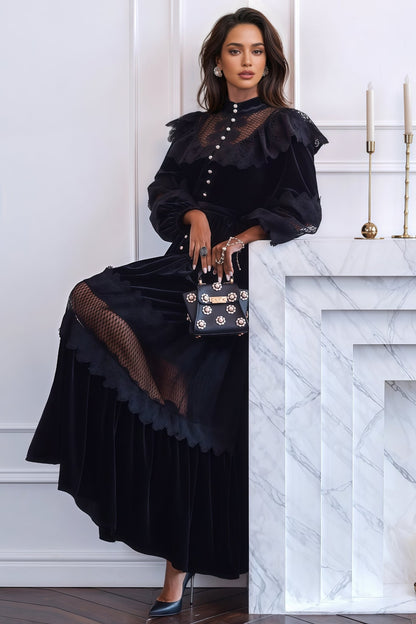 Sorelf Lace Cutout Maxi Dress