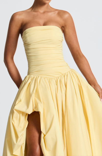 Valencia Maxi Dress - Lemon