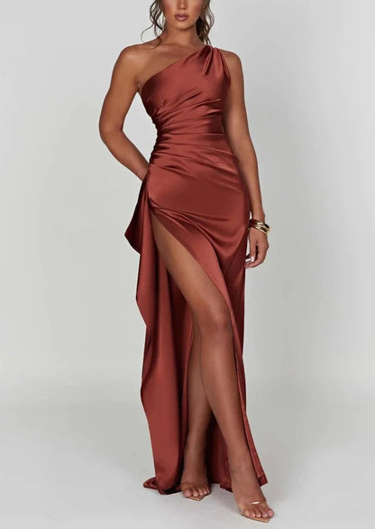 Jolina Satin Maxi Dress - Final : 50% Off