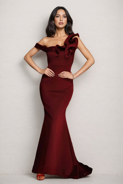 Lcey Sleeveless Ruffled Backless Maxi Dress