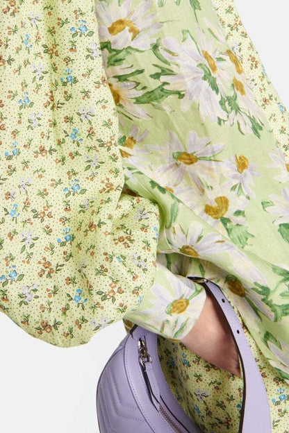 Long Sleeve Shirt Collar Top & High Waist Pants Set