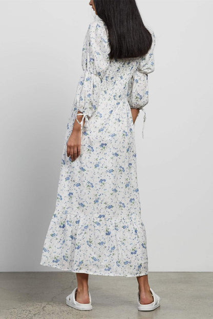 Sweetheart Neck Midi Dress