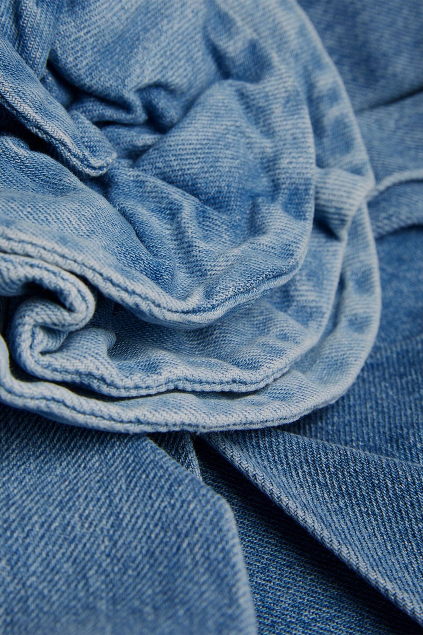Denim 3d Mini Skirt
