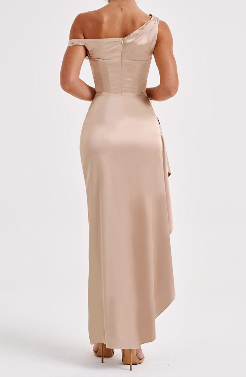 María Paula Maxi Dress-champagne