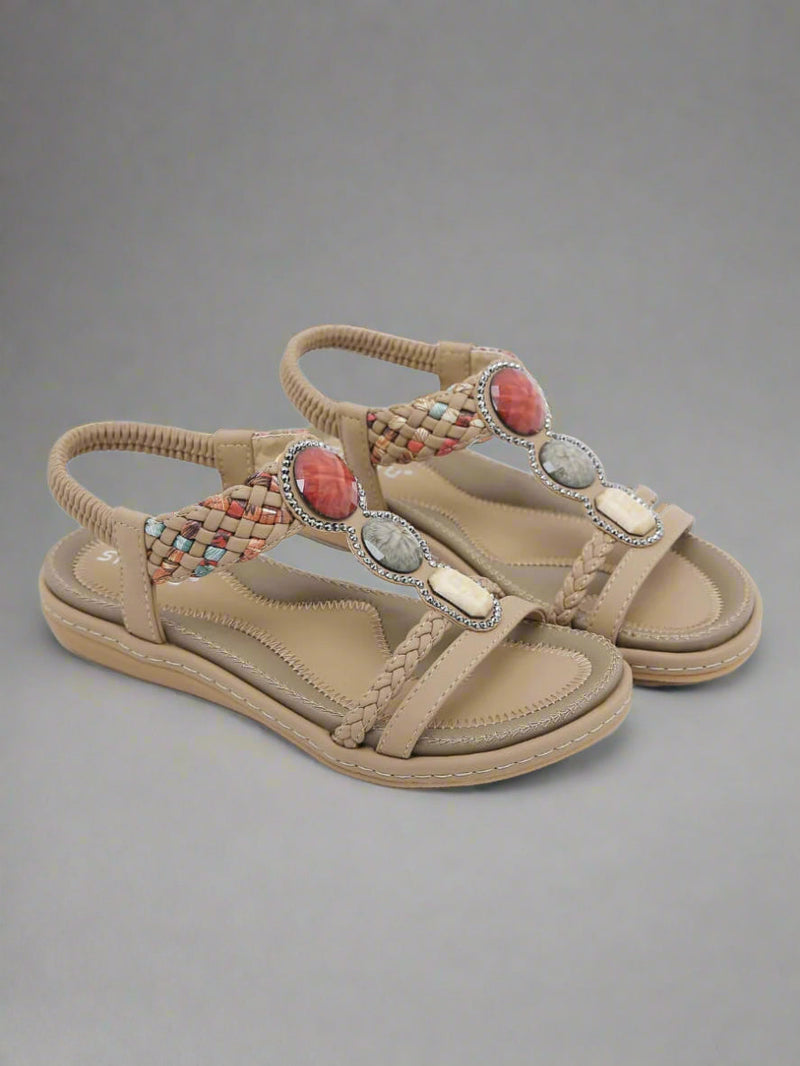 Siketu | Lush Beaded Cushioned Sandal