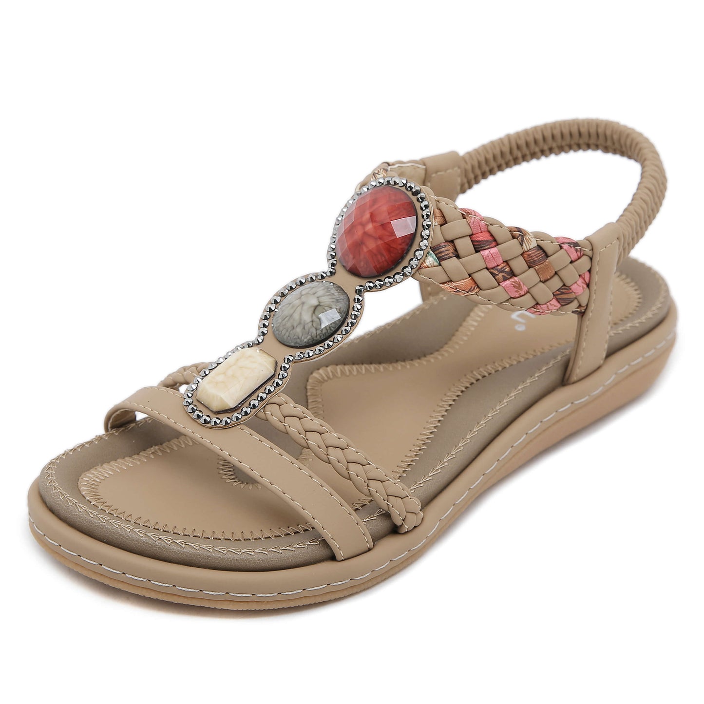 Siketu | Lush Beaded Cushioned Sandal