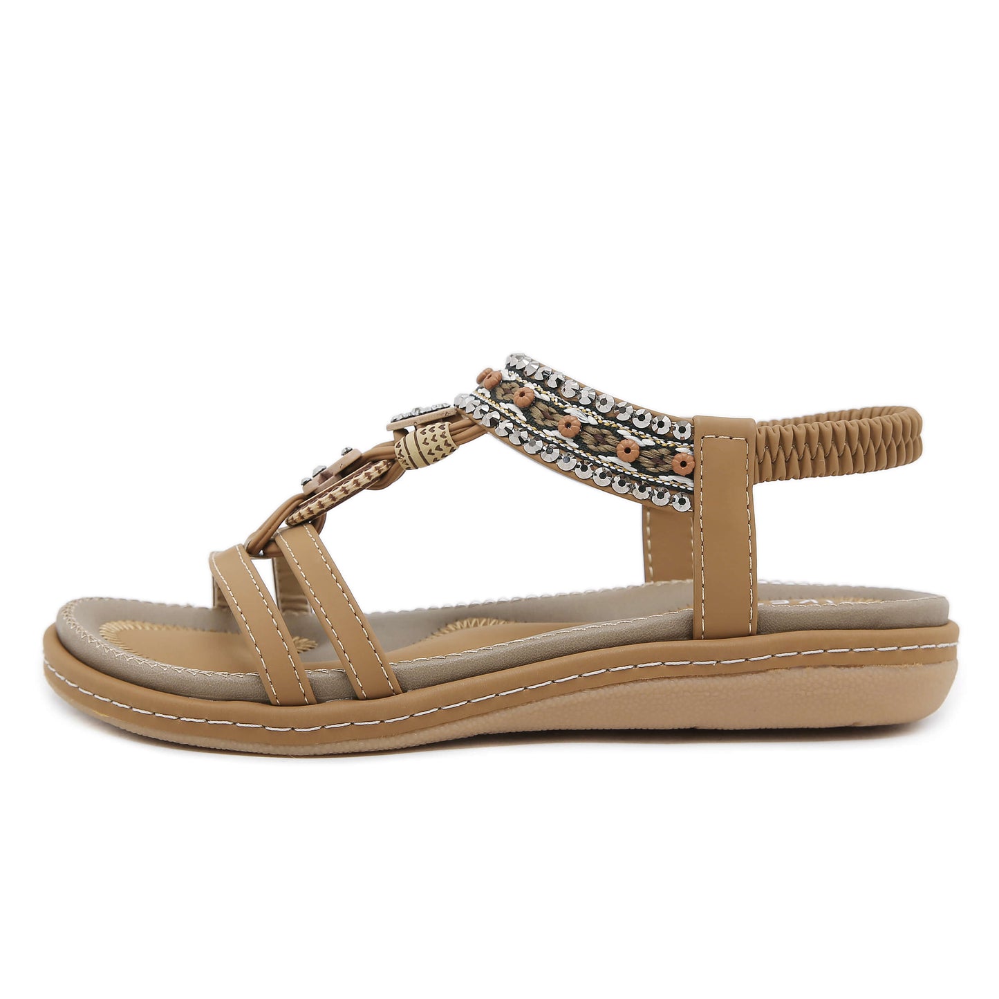 Siketu | Meralda Braided Sequins Cushioned Sandal