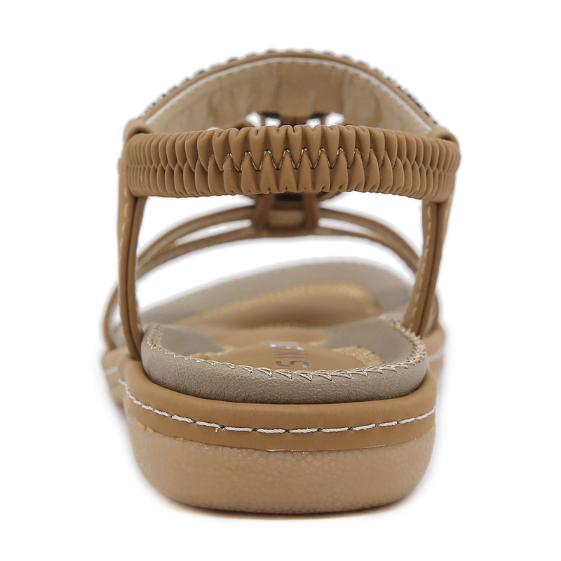 Siketu | Meralda Braided Sequins Cushioned Sandal
