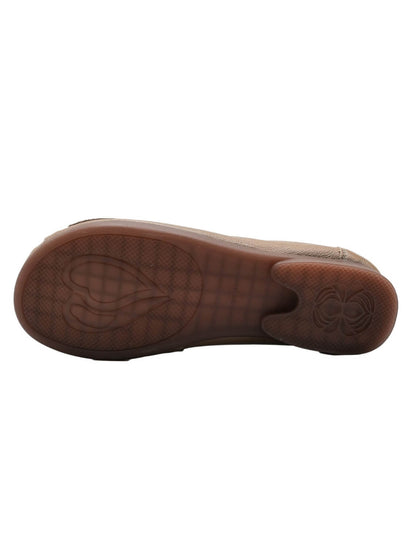 Rumour Has It | Breanne Quilted Ballet Leather Flats - Khaki